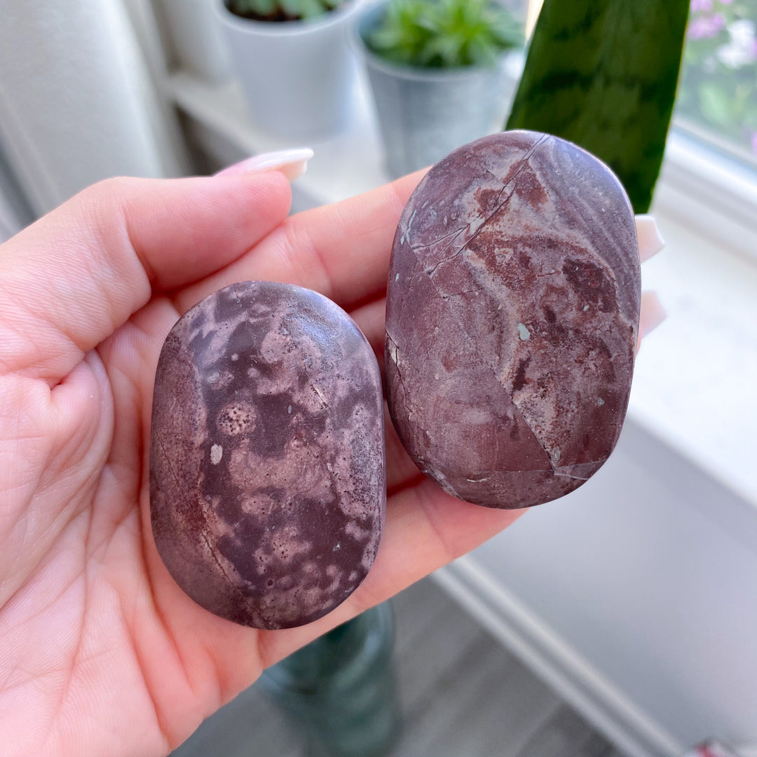 Small Deep Mauve Picture Jasper Palm
