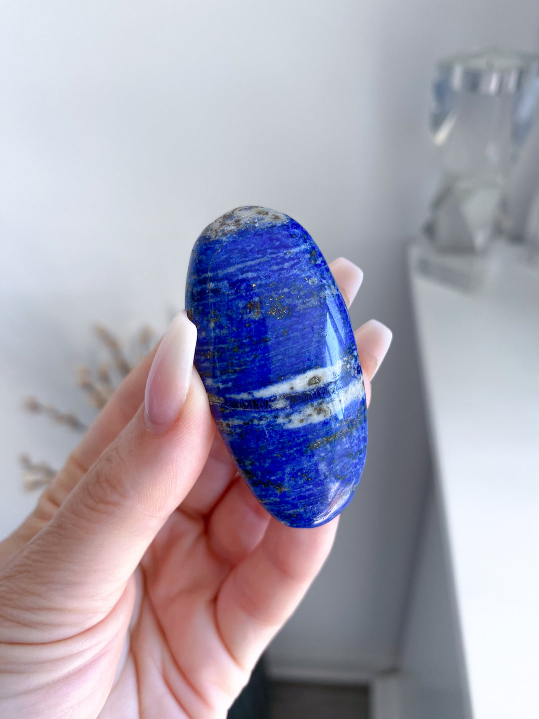 Lapis Lazuli Palm Stone #11 - Get Exact Item