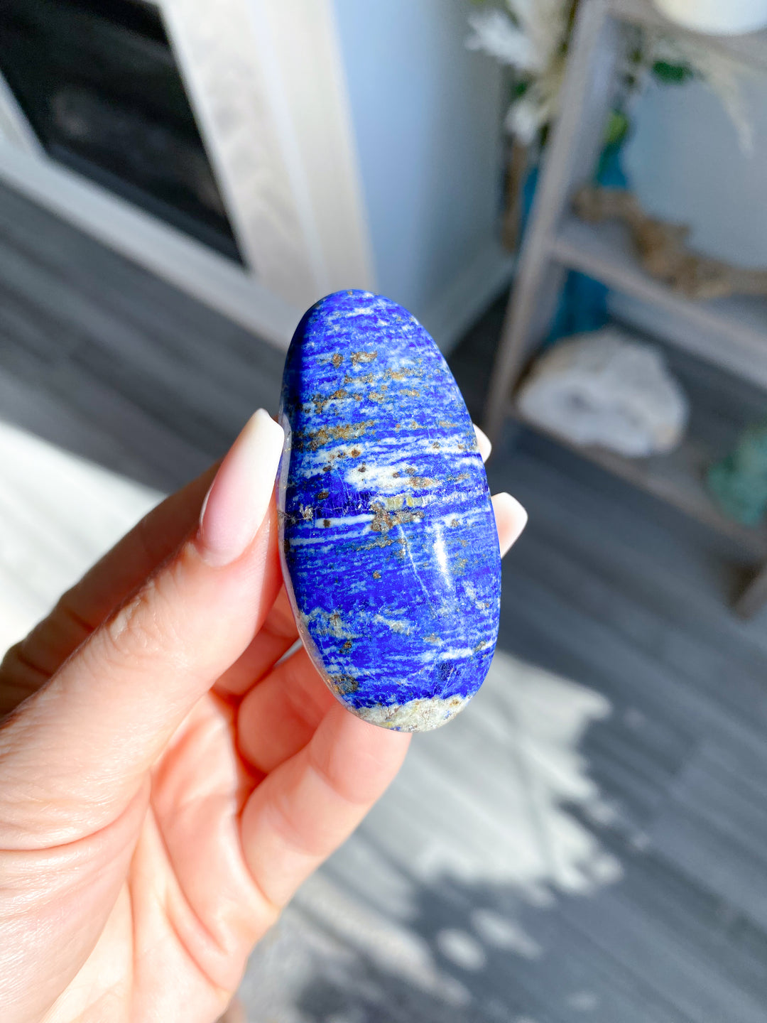 Lapis Lazuli Palm Stone #11 - Get Exact Item