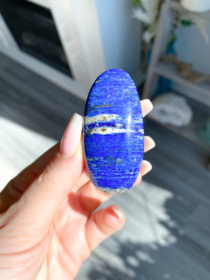Lapis Lazuli Palm Stone #11 - Get Exact Item