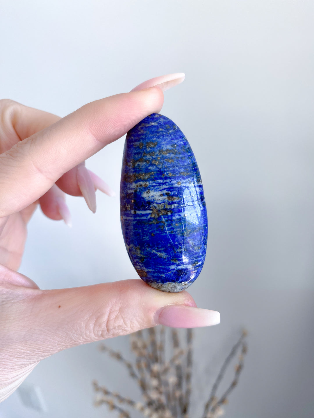 Lapis Lazuli Palm Stone #11 - Get Exact Item