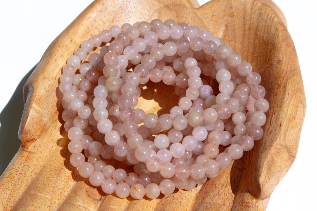 Strawberry Quartz 6mm Bracelet