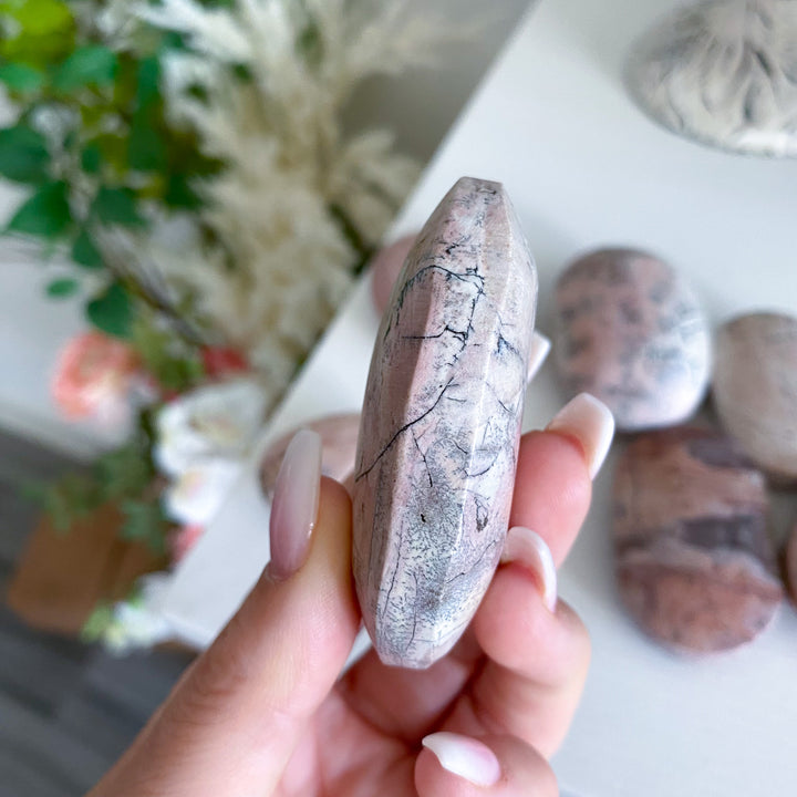Pale Pastel Pink Picture Jasper Palm