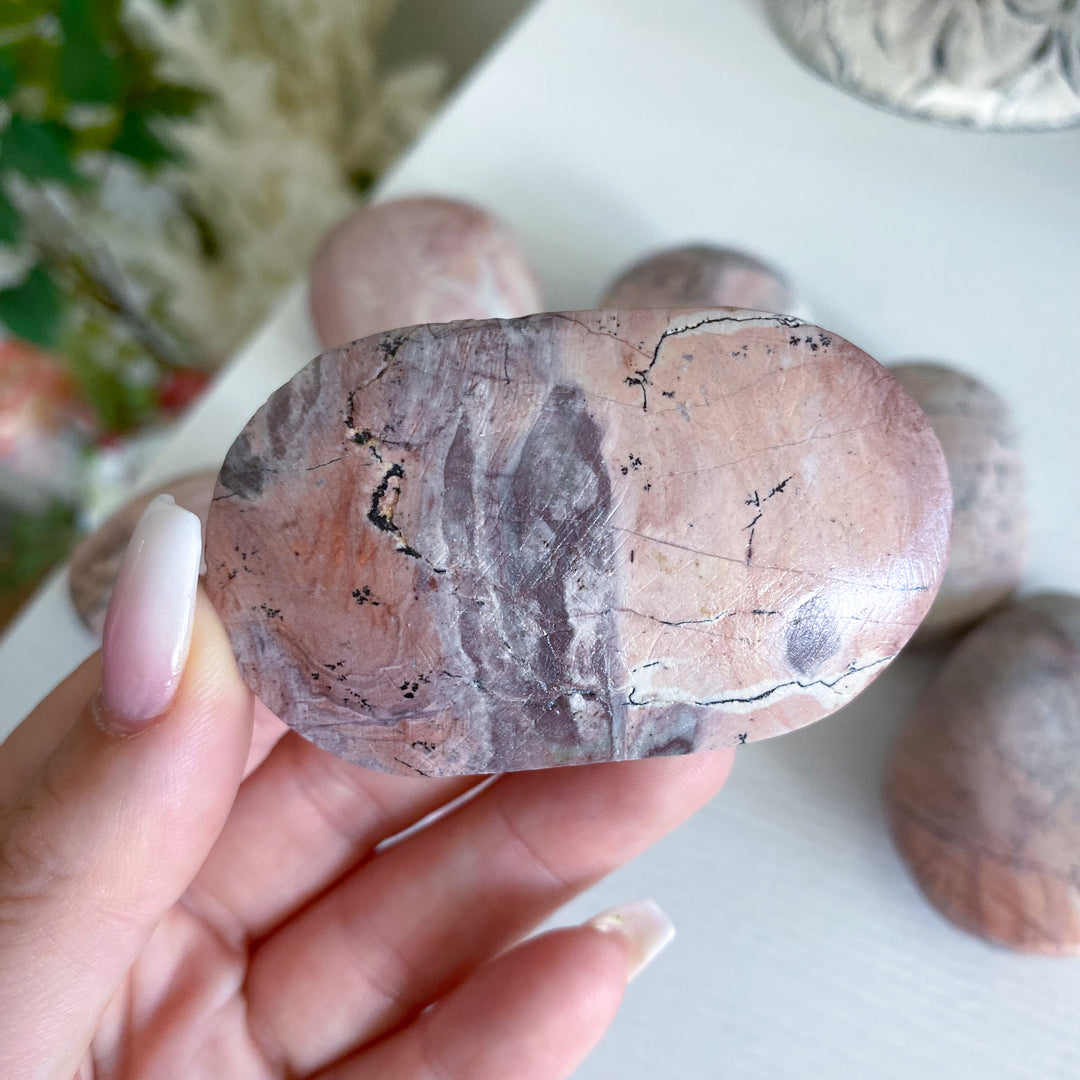 Pale Pastel Pink Picture Jasper Palm
