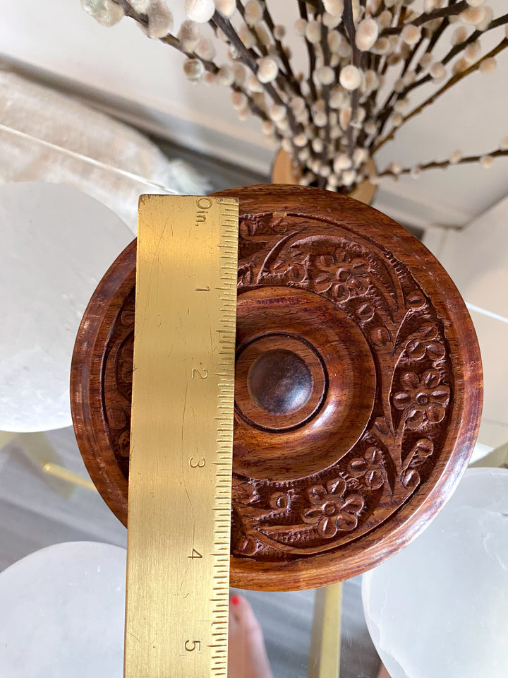 Handmade Wood Bowl with Lid