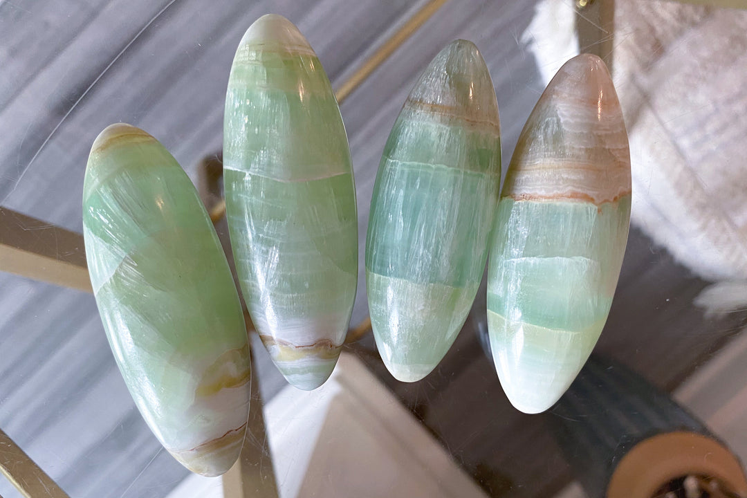 Pistachio Green Calcite Shiva