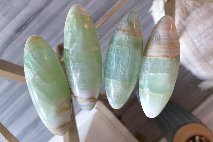 Pistachio Green Calcite Shiva
