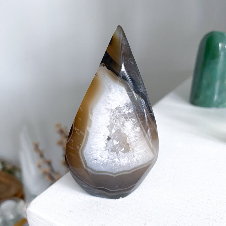 Unique Sienna Agate Flame #3