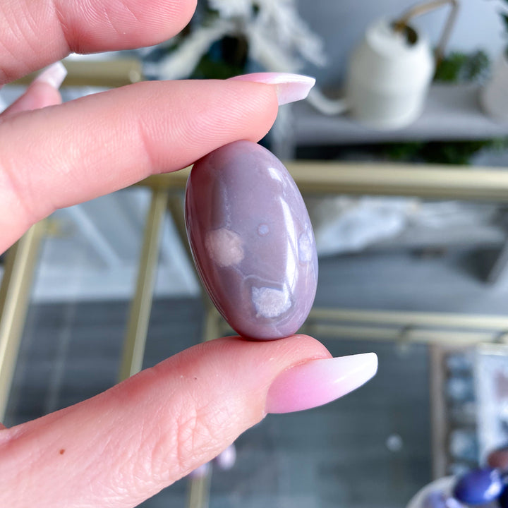 Pink Agate Shiva Tumbles