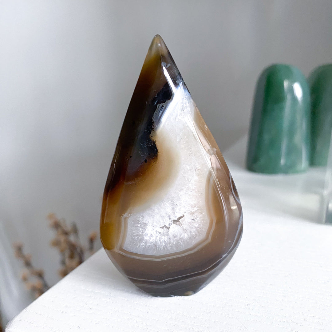 Unique Sienna Agate Flame #3