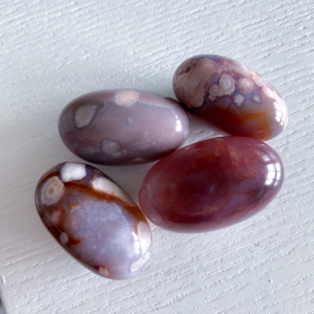 Pink Agate Shiva Tumbles
