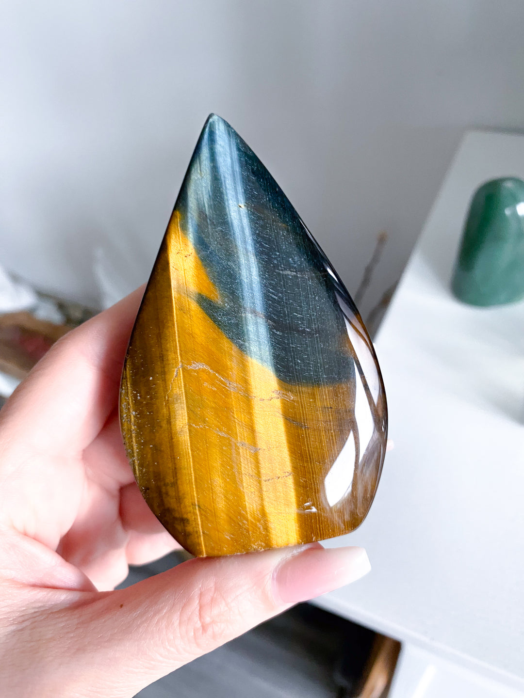 Large Blue Tiger Eye Flame #2