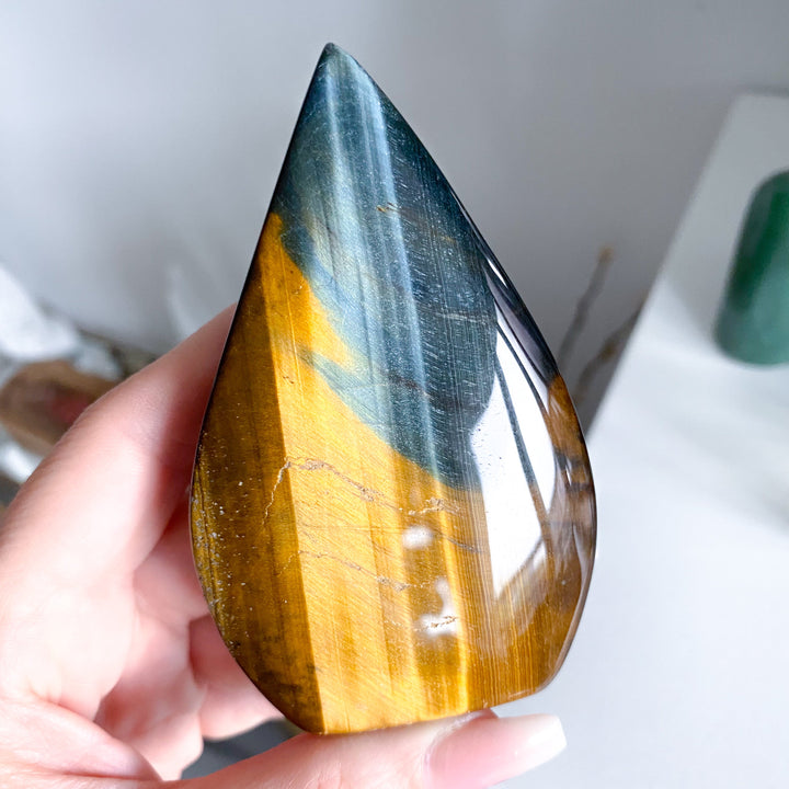 Large Blue Tiger Eye Flame #2