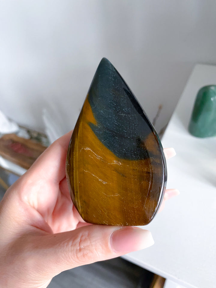 Large Blue Tiger Eye Flame #2