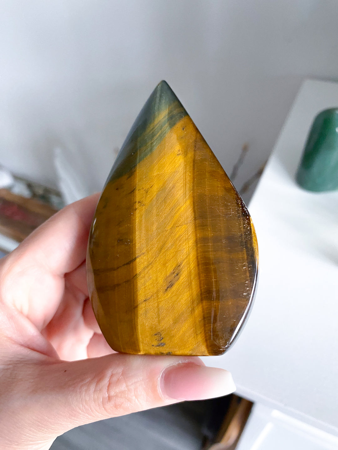 Large Blue Tiger Eye Flame #2
