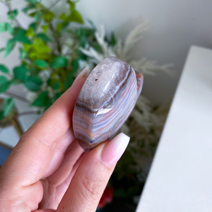 Unique Amethyst and Agate Heart 
