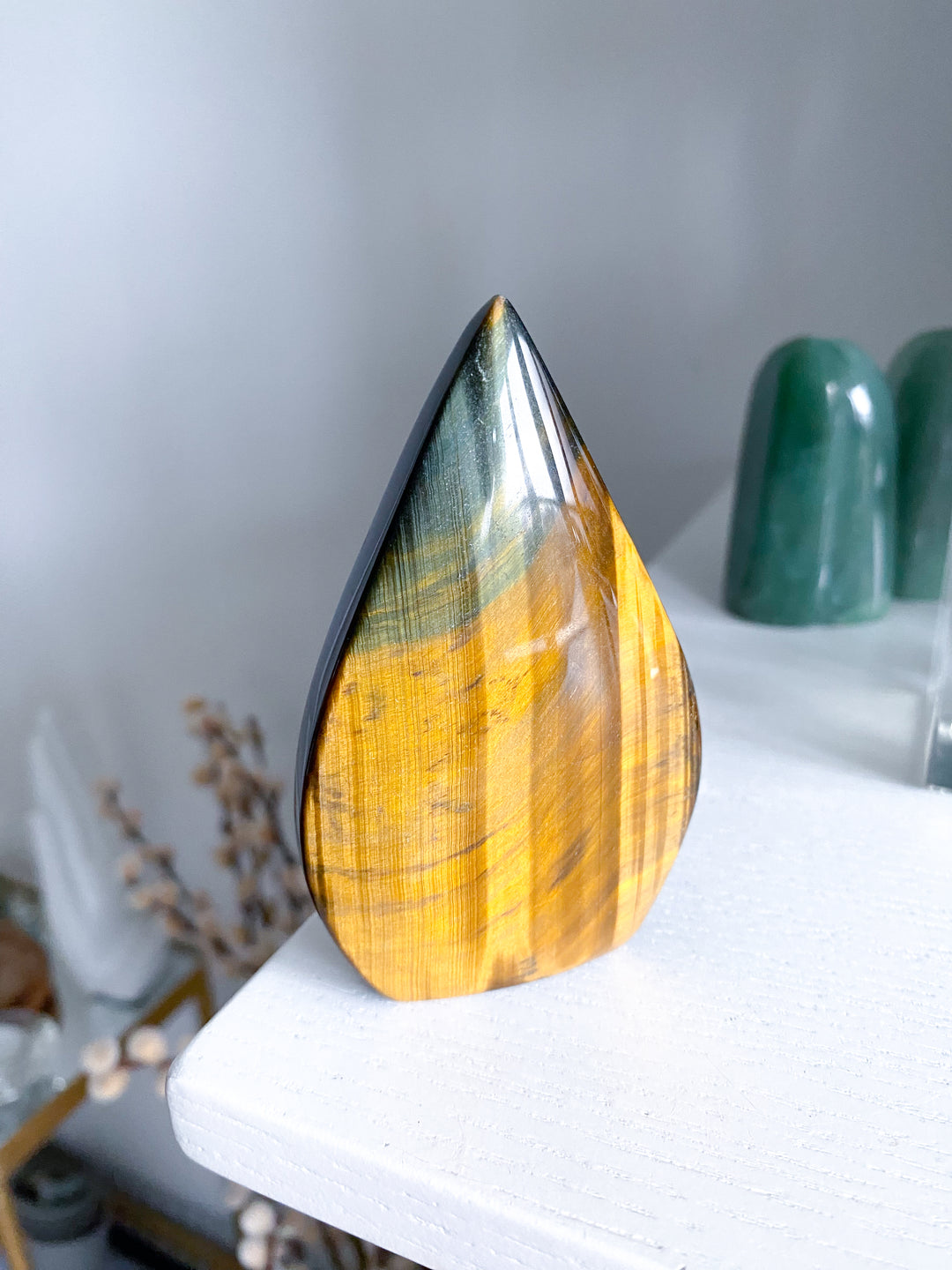 Large Blue Tiger Eye Flame #2