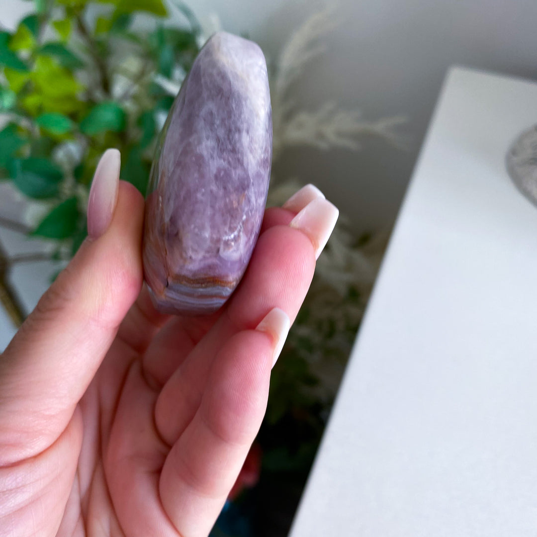 Unique Amethyst and Agate Heart 