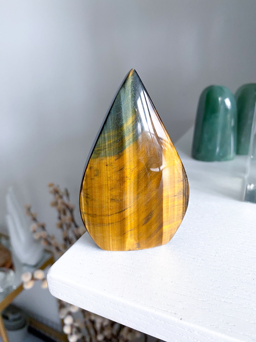 Large Blue Tiger Eye Flame #2