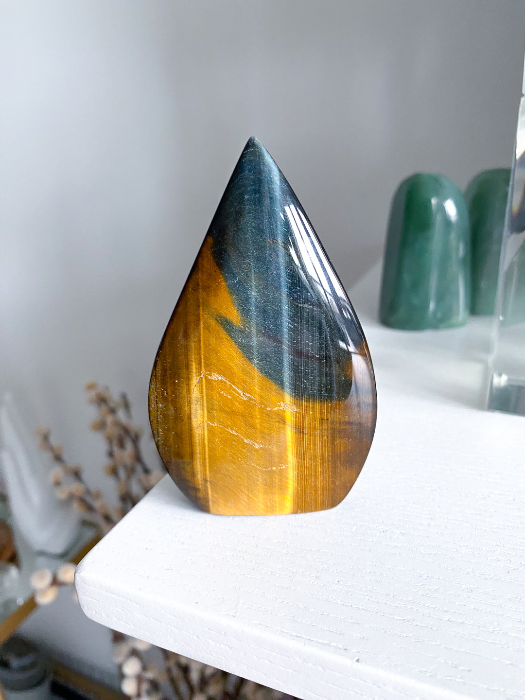 Large Blue Tiger Eye Flame #2