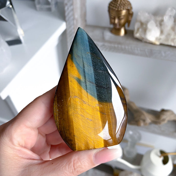 Large Blue Tiger Eye Flame #2