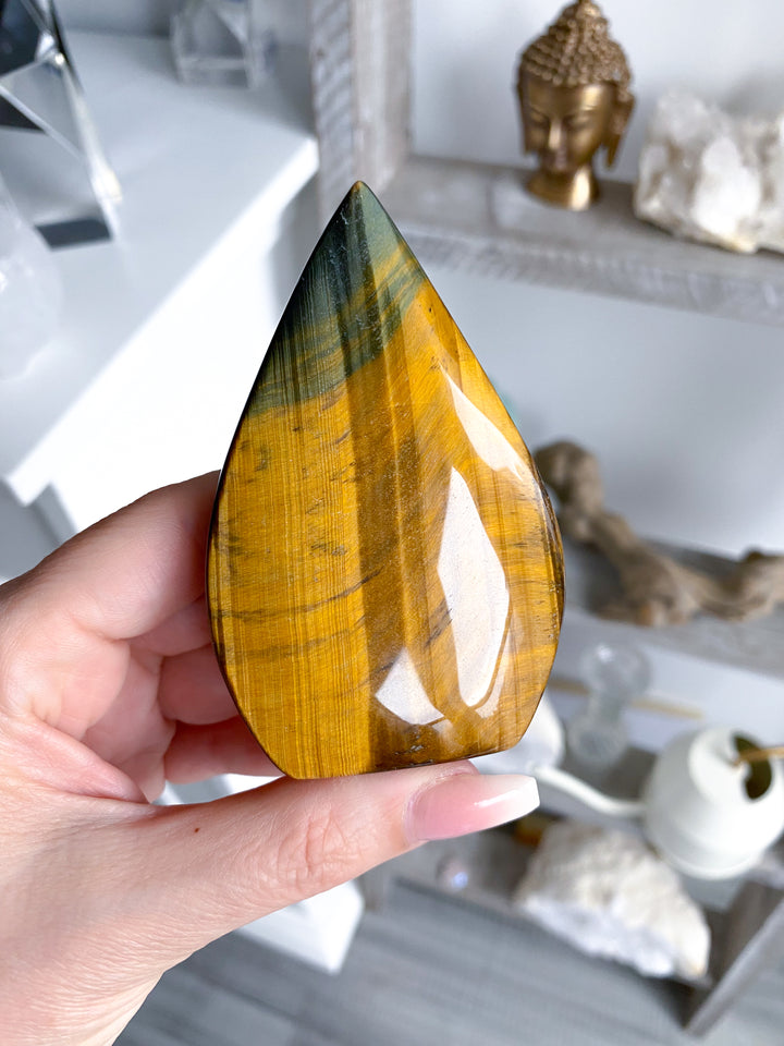 Large Blue Tiger Eye Flame #2