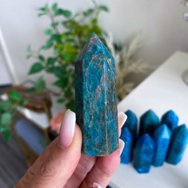 Small Blue Apatite Tower 2" - Your Choice