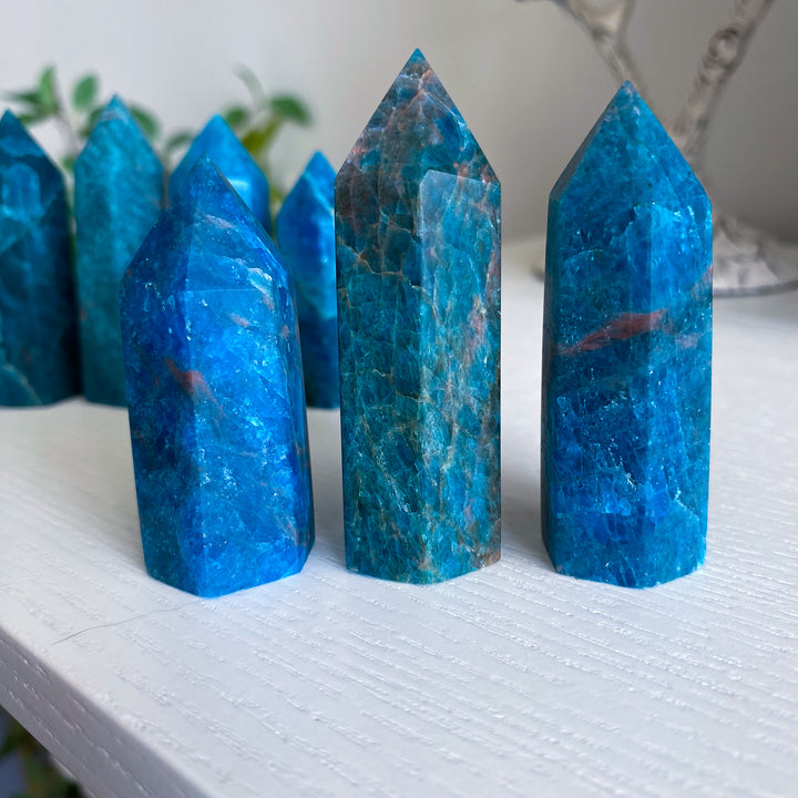 Small Blue Apatite Tower 2" - Your Choice