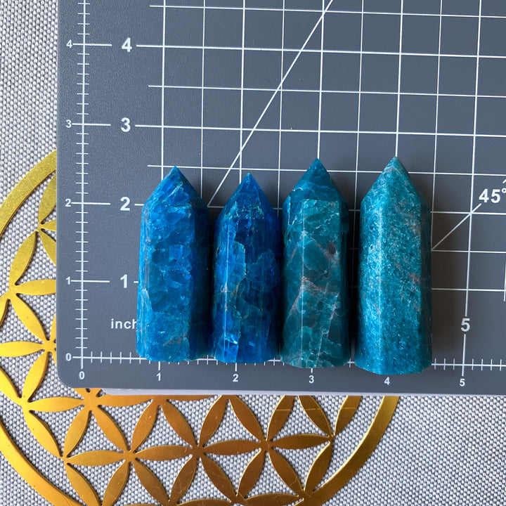 Small Blue Apatite Tower 2" - Your Choice