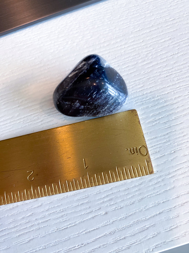 Iolite Pebble w/ Quartz - Get Exact Piece