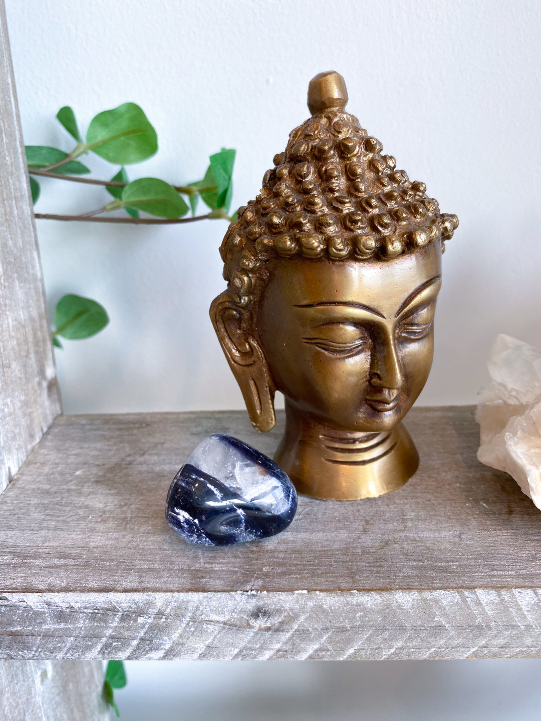 Iolite Pebble w/ Quartz - Get Exact Piece