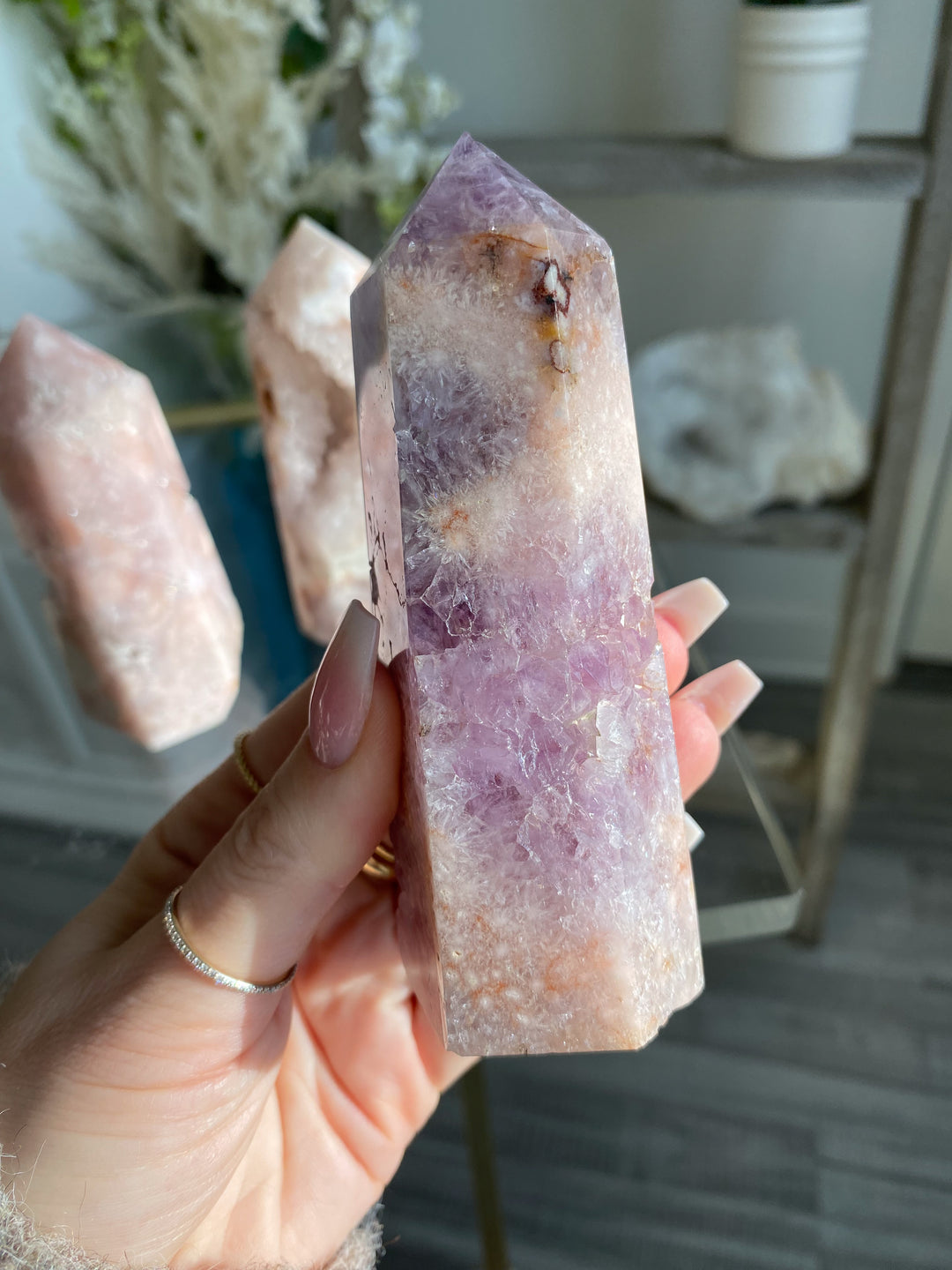 Beautiful Amethyst Flower Agate Tower #8