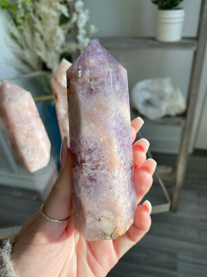 Beautiful Amethyst Flower Agate Tower #8