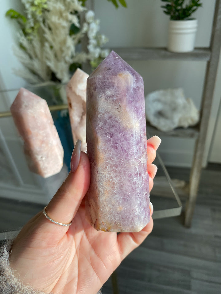 Beautiful Amethyst Flower Agate Tower #8