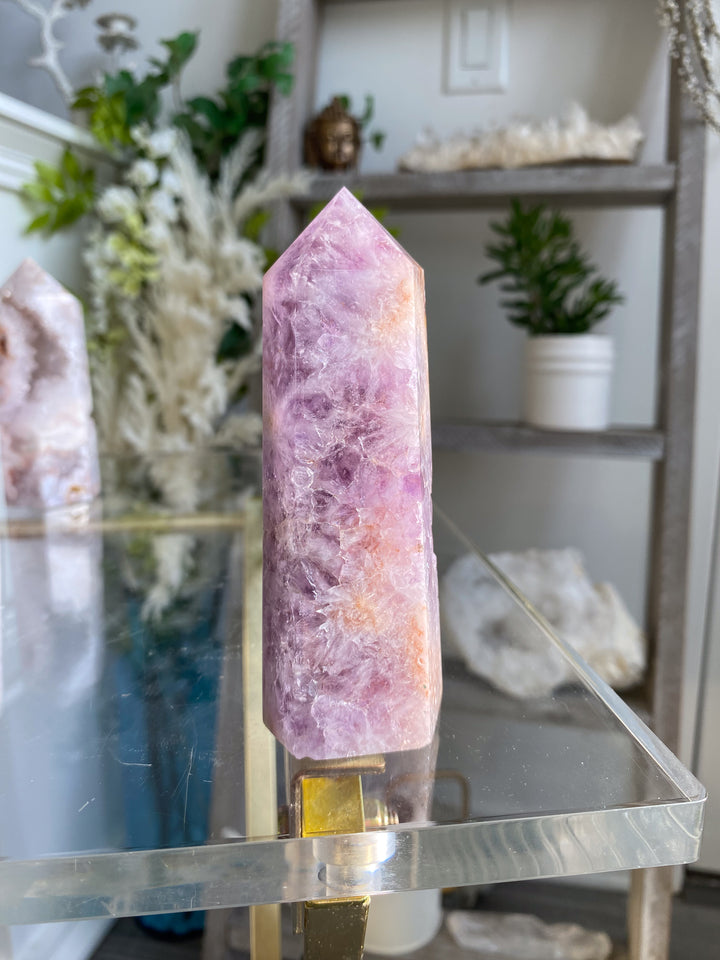 Beautiful Amethyst Flower Agate Tower #8