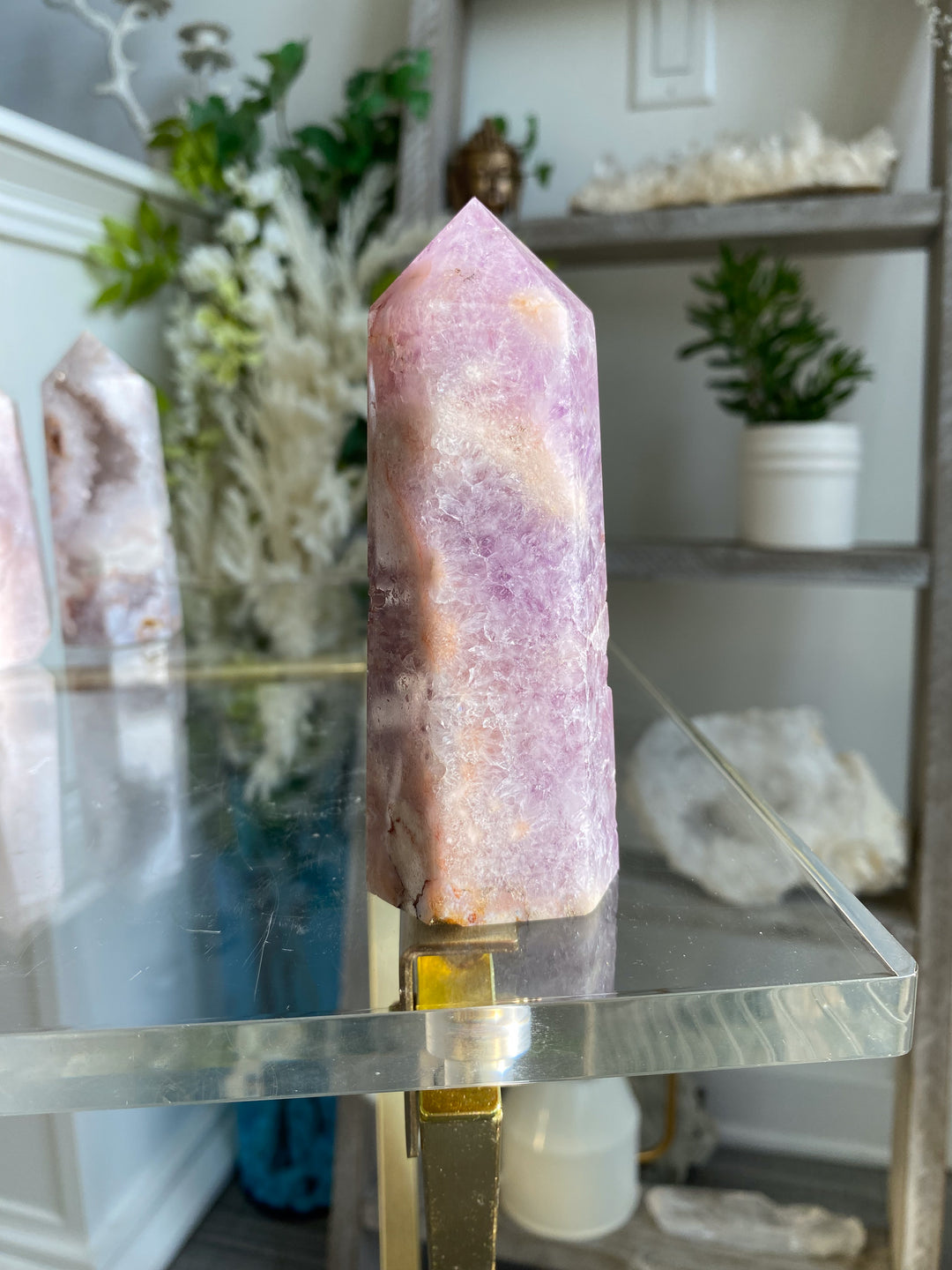Beautiful Amethyst Flower Agate Tower #8