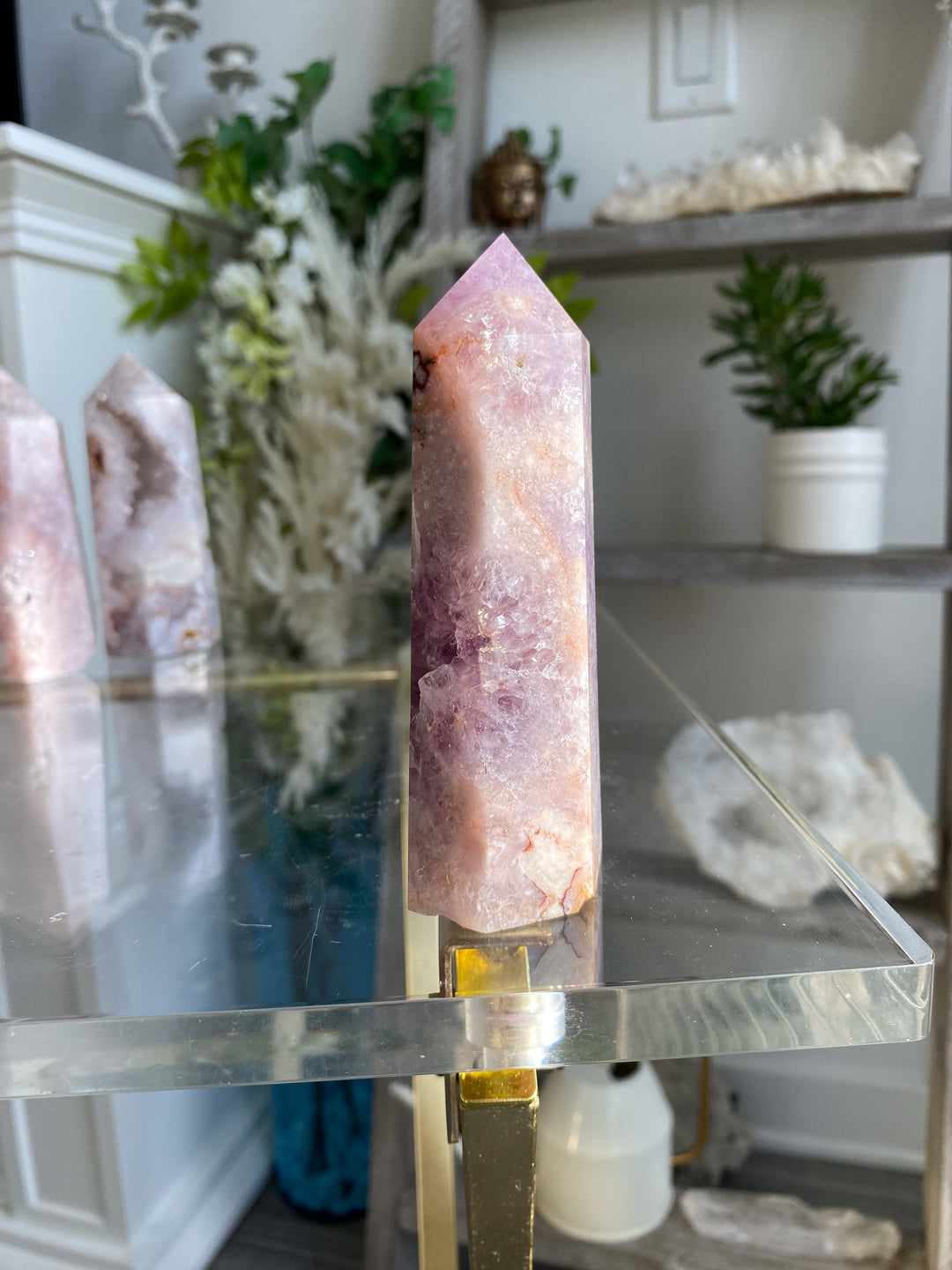 Beautiful Amethyst Flower Agate Tower #8