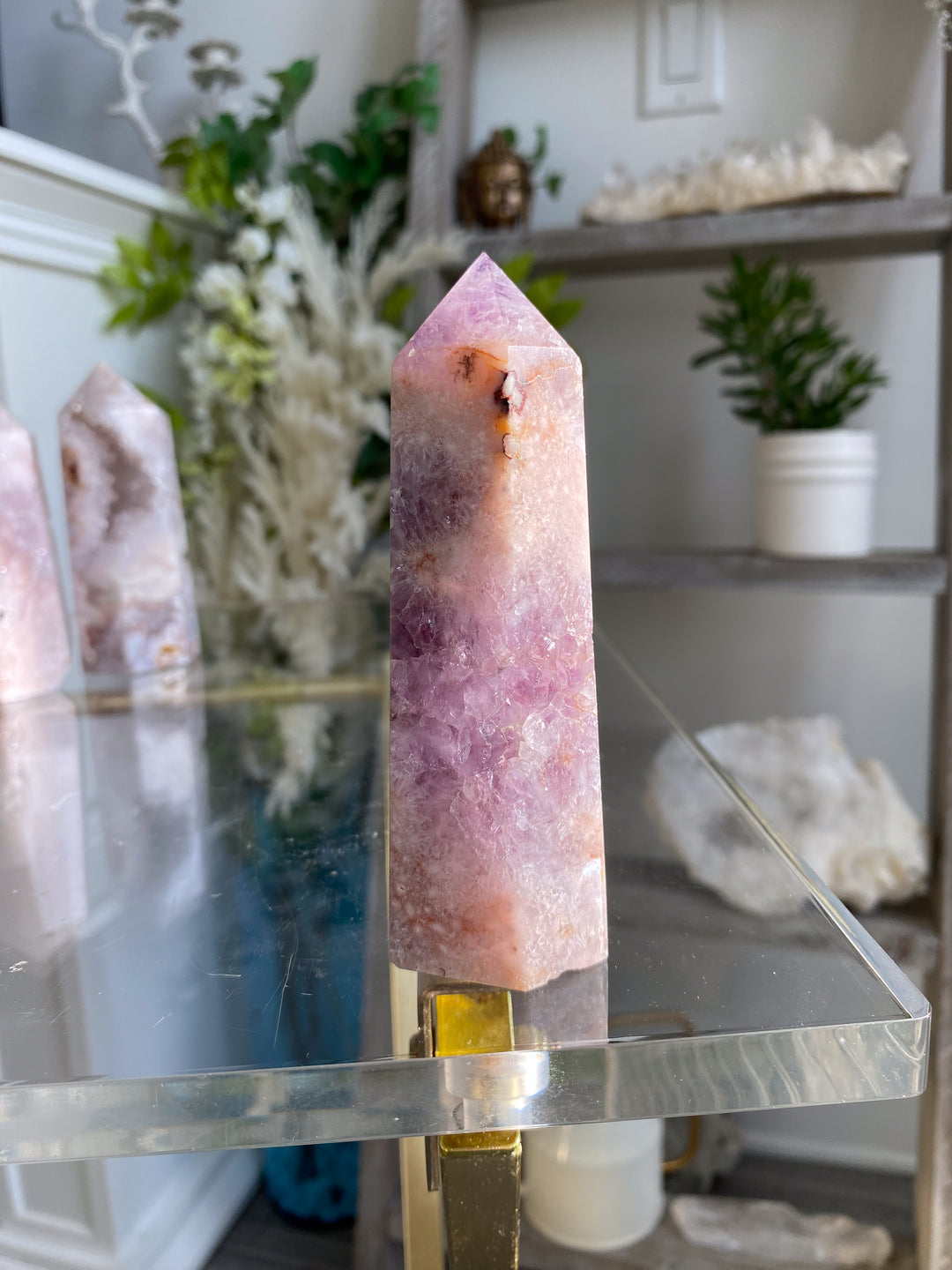 Beautiful Amethyst Flower Agate Tower #8
