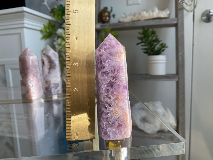 Beautiful Amethyst Flower Agate Tower #8