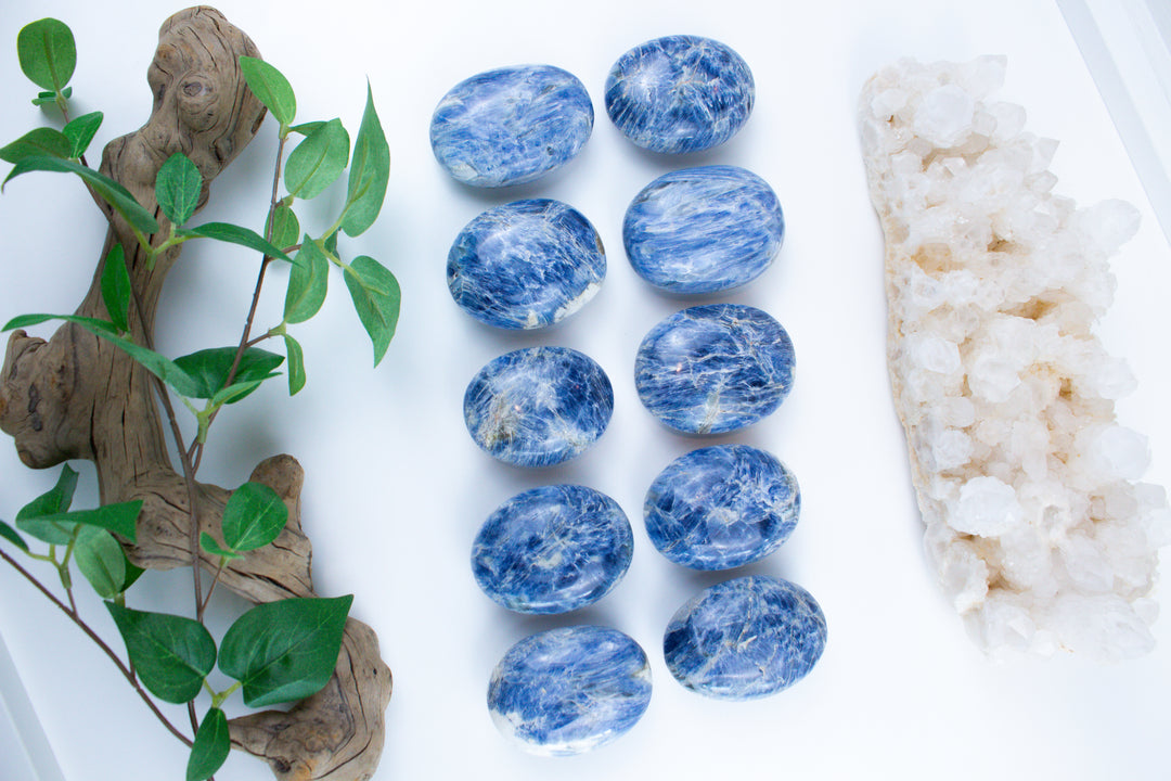 XL Blue Kyanite Palm Stone