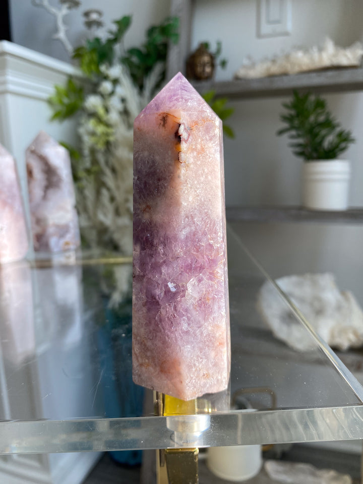 Beautiful Amethyst Flower Agate Tower #8