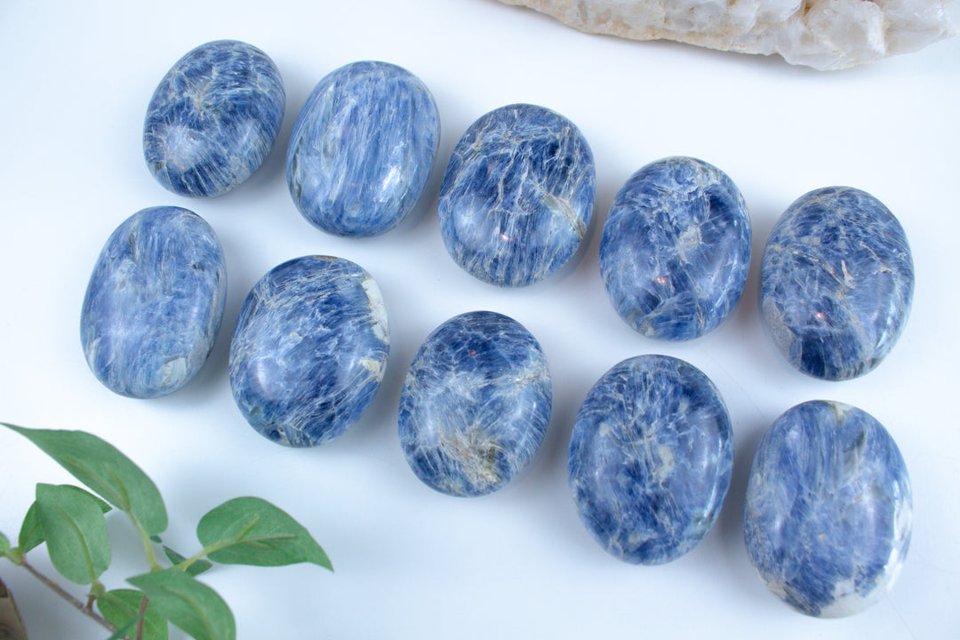 XL Blue Kyanite Palm Stone