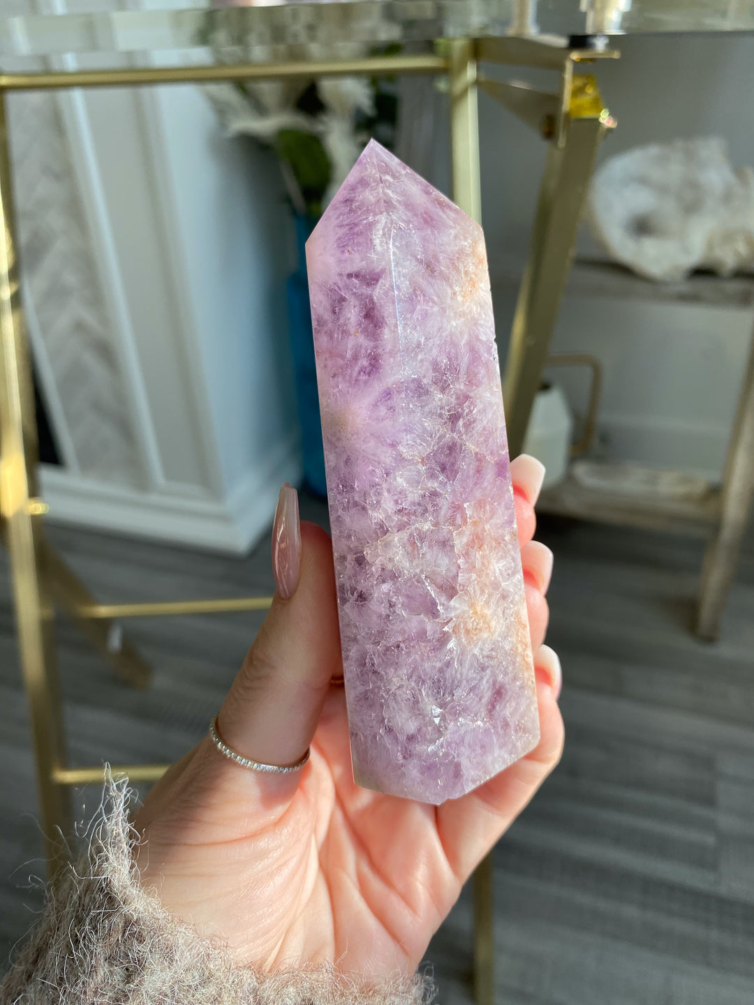 Beautiful Amethyst Flower Agate Tower #8
