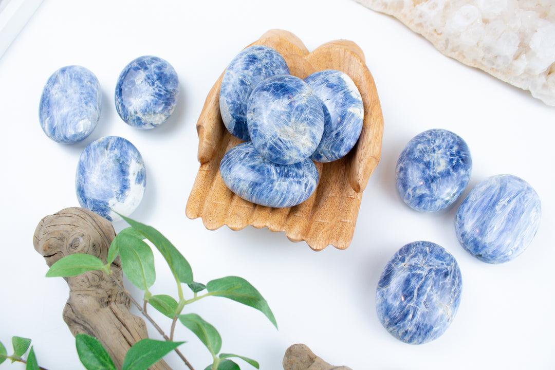 XL Blue Kyanite Palm Stone