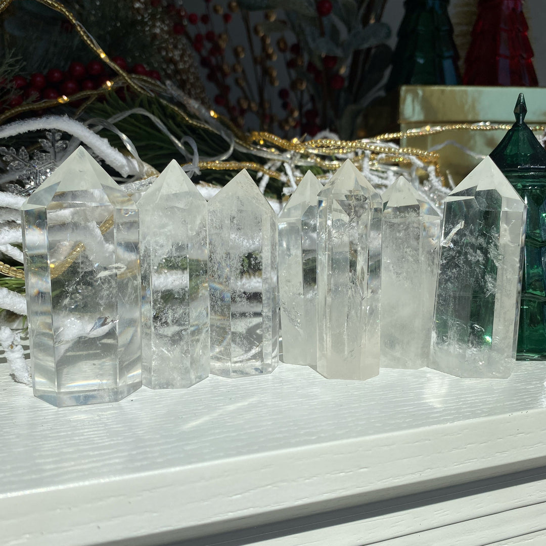 Brazilian Clear Quartz Crystal Tower