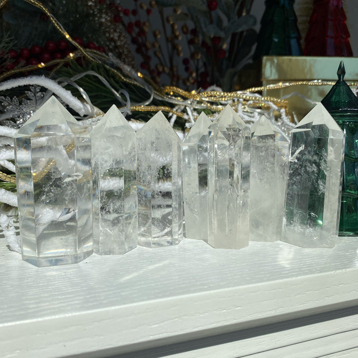 Brazilian Clear Quartz Crystal Tower