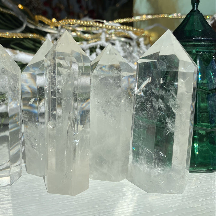 Brazilian Clear Quartz Crystal Tower