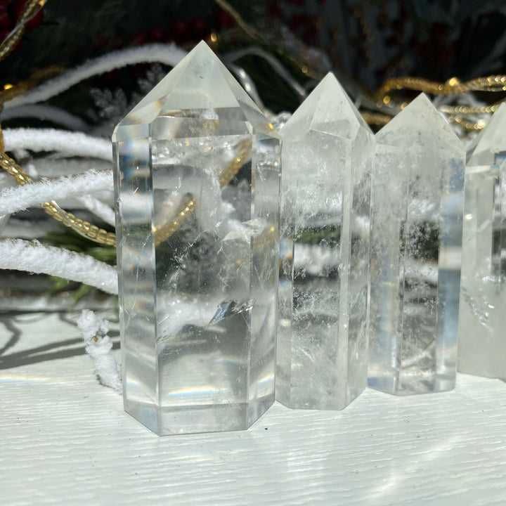 Brazilian Clear Quartz Crystal Tower