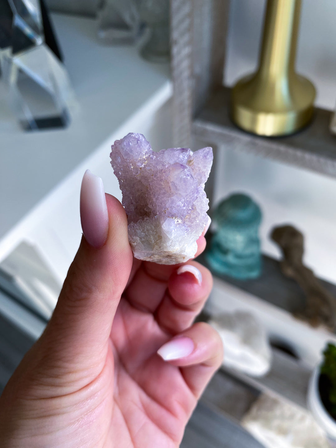 Lilac Purple Spirit Quartz #8 - Four Points