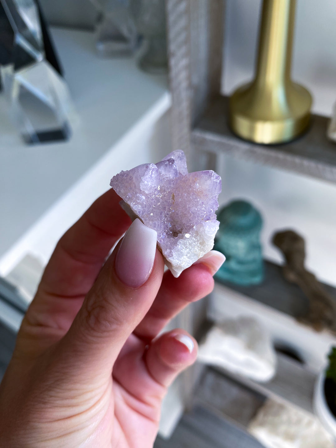 Lilac Purple Spirit Quartz #8 - Four Points